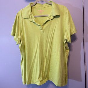Lime green polo style tee - Size 22
